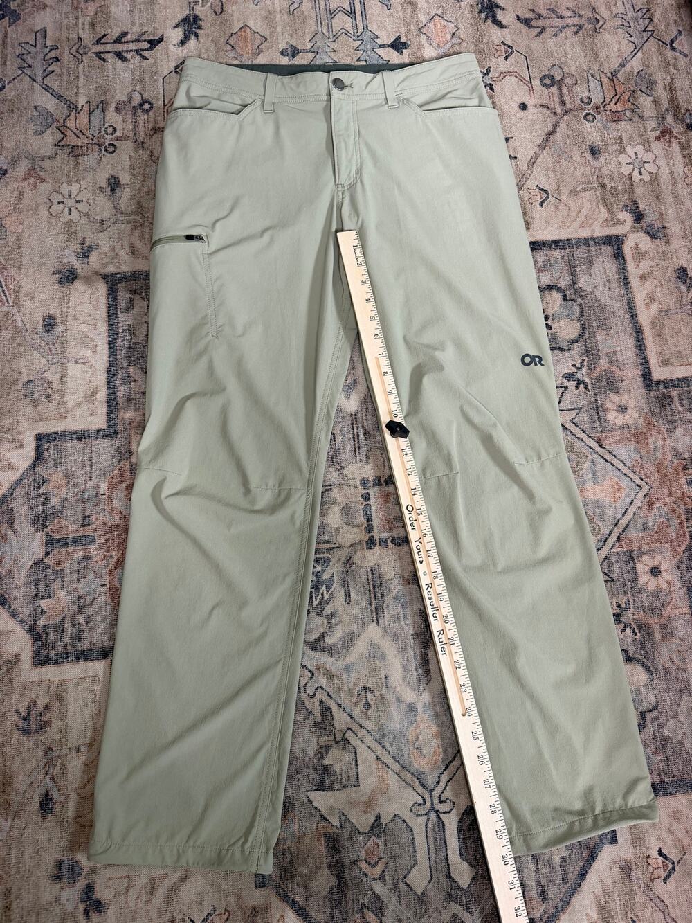 Outdoor Research Ferrosi Pants Mens 33x30 Hiking Climbing Stretch Olive 287642